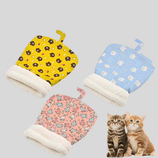 Cozy plush pet sleeping bag